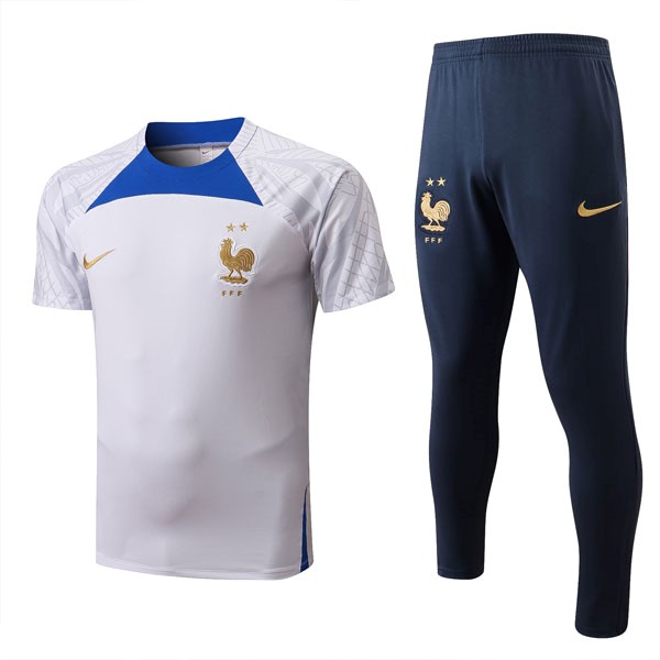 Trikot Frankreich Komplett-Set 2022-23 Weiß